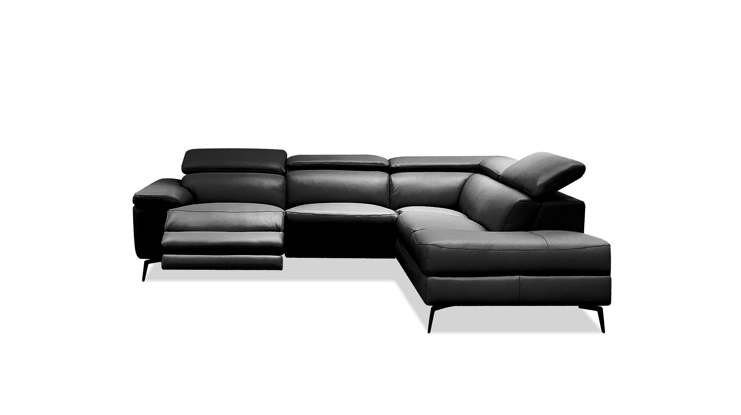 CAMELLO Sectional RSF Chaise in Black – Mobital Group